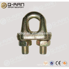 Aparejos de fábrica gota cinc forjado plateado tipo Wire Rope Clip